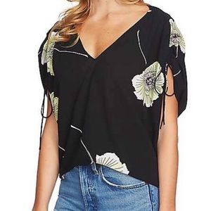 [SOLD] 1. State Floral Print Cinched Sleeve Blouse